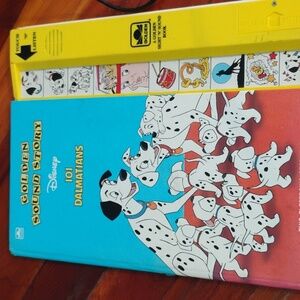 VINTAGE Disney 101 Dalmatians Golden Sound Story Book VNPLV